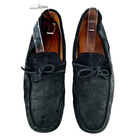 Tod\'s Navy Blue Suede Leather Driving Moccasins Men\'s Size 8.5 main image 6